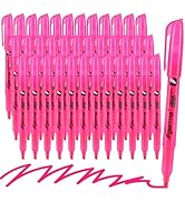 Highlighters 36 Pack, Chisel Tip Pink Highlighter Bright Colors, Quickly Drying, Perfect for Stud...