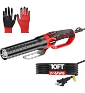 EZUVITA 1500W Electric Charcoal Starter with 10ft Cable, 60S Rises to 1100? Fire Lighter with Air...