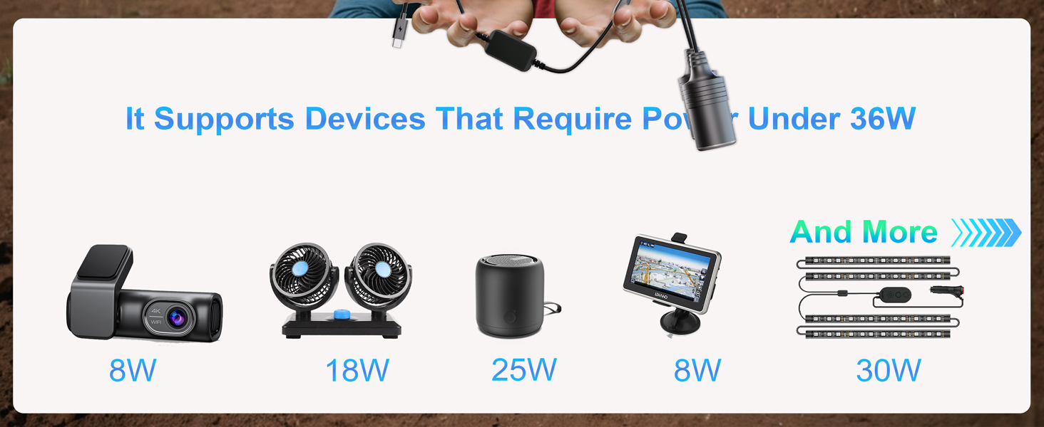 usb c to 12v adapter