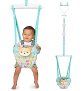 Infantino 2-in-1 Music & Lights Fox Doorway Jumper, Engaging Activity Jumper with Adjustable Stra...