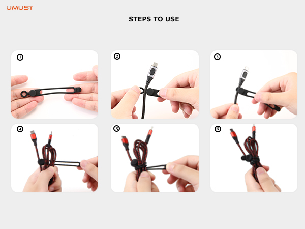 Charger Cable Strap Tie computer Cable ties cord ties Cable holder clips cord holder cord keepers