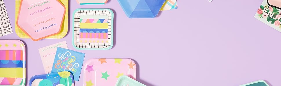 Hallmark 2.0 Celebrations Party Supplies - Party Plates and Napkins for every occasion