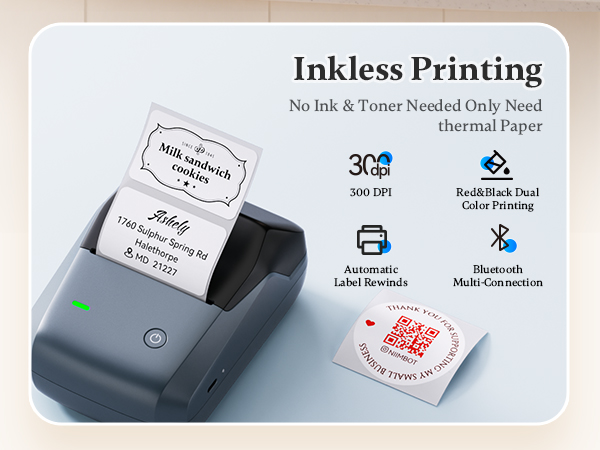 NIIMBOT B1 Pro Inkless Thermal Label Printer