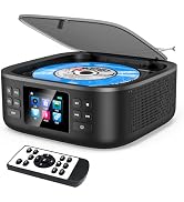 Portable CD Player Bluetooth,Desktop CD Player with Bluetooth Music Boombox Portable CD Players f...