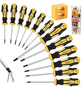 HORUSDY 13-Piece Magnetic Torx Screwdrivers Set | T5 - T40 Magnetic Torx Screw drivers Set | Star...