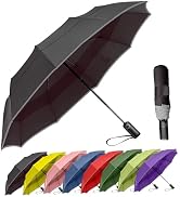 MRTLLOA 42/49 Inch Compact Windproof Travel Umbrella for Rain, Lightweight, Portable, Automatic, ...