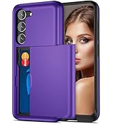 Jiunai Samsung S23 Case, Galaxy S23 Case Wallet Cover Credit Card IDs Cash Holder Shell Sliding P...