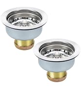 ELAORY 3-1/2 Inch Sink Drain Strainer, Kitchen Sink Drain Strainer, Kitchen Sink Drain Stopper, 2...