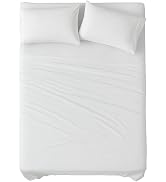 BEDDORA INC. 4 Pc-Microfiber Sheet Set (White, Queen)