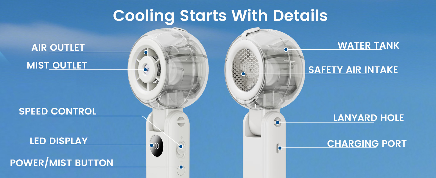 handheld fan rechargeable