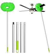 Eunice Ceiling Fan Duster with Extension Pole, Adjustable and Removable Fan Cleaner Blade for Hig...
