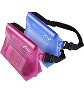 AiRunTech Waterproof Pouch with Waist Strap (2 Pack) | Beach Accessories Best Way to Keep Your Ph...