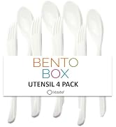 kinsho Replacement Utensils Bento Boxes. Lunch Boxes and Snack Containers, Reusable Silverware Se...