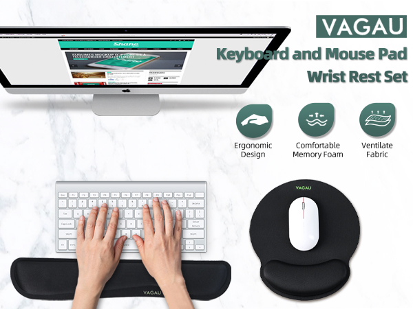 Keyboard and Mouse Pad Wrist Rest