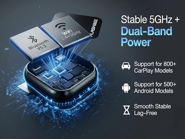FLASHBEE Wireless CarPlay & Android Auto
