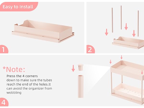 Simple Trending Under Sink Organizer 2 Pack