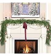 Christmas Decorations - Christmas Garland - 6 Ft Norfolk Pine Garland - Artificial Greenery Garla...