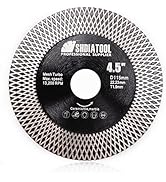 SHDIATOOL Tile Diamond Saw Blades Porcelain Cutter Disc for Dry/Wet Cutting Grinding Ceramic Marb...