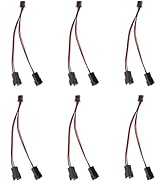 3D Printer 6PCS Cooling Fan XH2.54 Terminal Connector Cables Line, Mainboard Y Splitter 1 to 2 Ex...