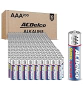 ACDelco Triple AAA Batteries, Maximum Power Super Alkaline Battery, 10-Year Shelf Life, Reclosabl...