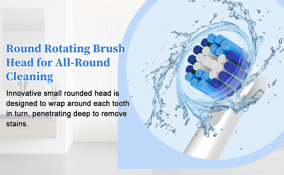 Rotating toothbrush head