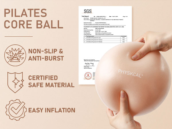 Pilates ball made from safe material