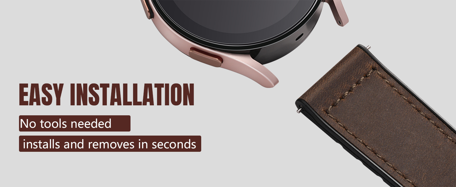 samsung galaxy watch 7 6 5 4 3 FE Classic Band Magnetic lether bands
