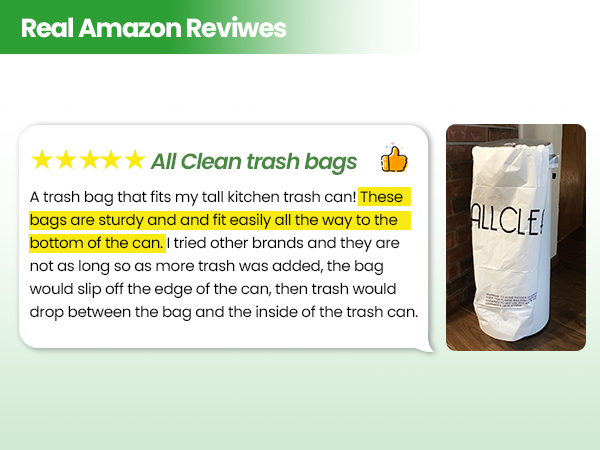 13+ gallon 15 gal trash bags tall kitchen white drawstring bags commercial trash bag