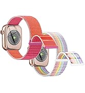 Nylon Band Compatible with Kids Apple Watch, Soft Loop Sport Replacement Strap for iWatch Series ...