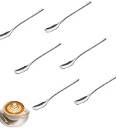 Coffee Spoons Set of 6, Small Stainless Steel Mini Teaspoons for Espresso Cups, Tea, Dessert & Su...