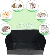 GINIDEAR Guinea Pig Cage Liner, Litter Box & Hay Feedder for Guinea Pig Rabbits ...