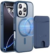 TopMade Mag-Safe Case for iPhone 16 Pro with Magnetic Card Holder Wallet, Mag-Safe Phone Case wit...