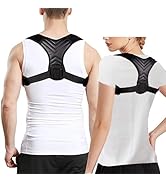 GREATCITI Posture Corrector Men and Women, Adjustable Back Brace Belt, Breathable Back Shoulder S...