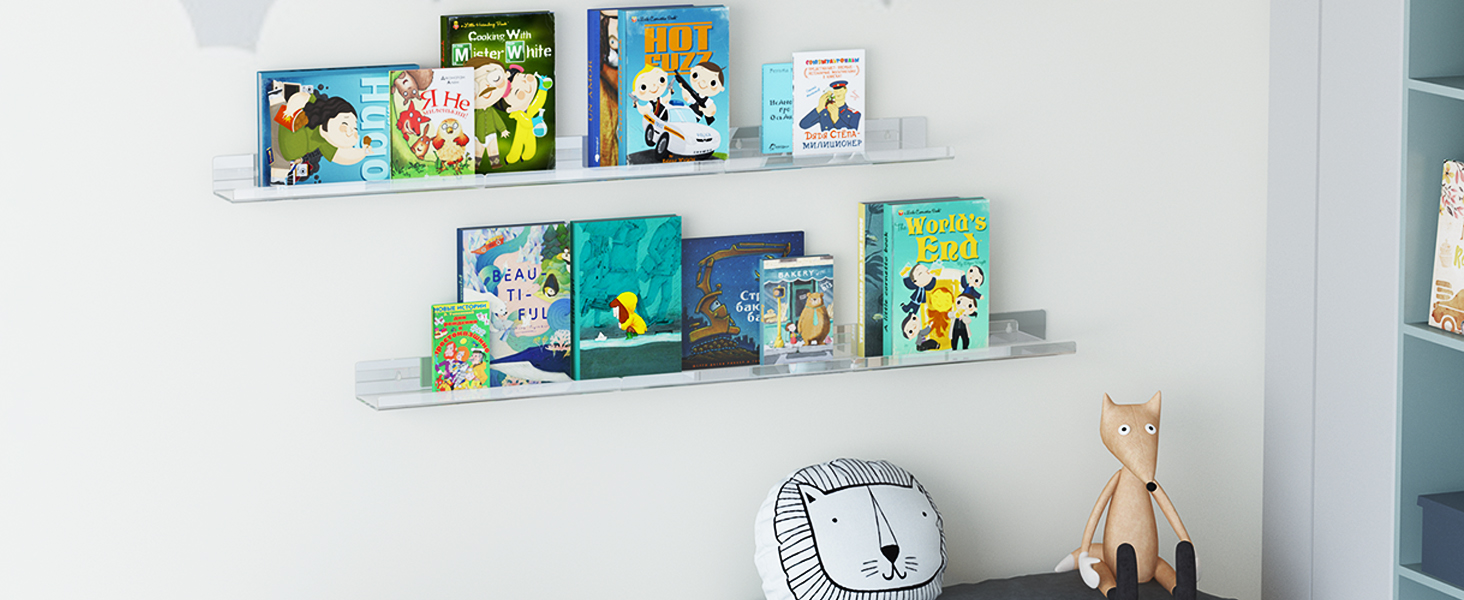acrylic shelves for wall