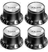 DAIERTEK Guitar Knobs Volume Tone Control Electric Guitar Knobs Top Hat Style Knob 6MM Shaft Hole...