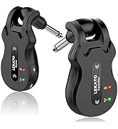 LEKATO Wireless Guitar System 5.8 Wireless Guitar Transmitter Receiver Rechargeable Audio Wireles...