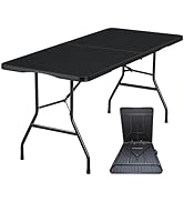 Lakhow 180CZ Folding Table 6 Foot Plastic Folding Table Indoor & Outdoor for Picnic, Camping,BBQ ...