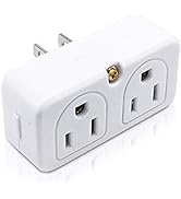 SYCON Adapter Outlet Extender, 2-Prong Mini Wall Plug, Multi Outlet Splitter with 4 Outlets