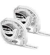 P12 Clothing Fabric Label Maker Tape, Iron on Fabric Tapes 12mm 1/2 Inch Label Tape Compatible wi...