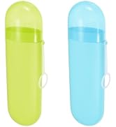 YKuzLx 2 Packs Toothbrush Travel Case, Portable Toothbrush Case with Ventilation Hole for Travel,...