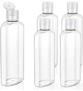 Wowang Travel Shampoo and Conditioner Bottles 7.7oz 5 Pack Leak Proof Plastic Squeeze Bottle with...