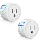WiFi Smart Plug, Wireless Plugs Outlet Compatible with Alexa & Google Voice Assistant, App Contro...