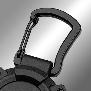 Close-up sequence showing black USB-C connector from multiple angles against white background, demonstrating its flexible design and range of motion.