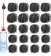 Antonki Cable Clips, 20 Pack Self Adhesive Cable Management Clips, Cord Organizer Wire Keeper Cor...