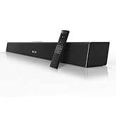 Bestisan Soundbar 28-Inch 80W with HDMI-ARC, Bluetooth 5.0, Optical Coaxial USB AUX Connection, 4...