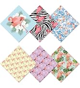 CREATCABIN 6Pcs Glasses Cleaning Cloth Microfiber Cleaning Cloths Multicolor Flamingo Glasses Cle...