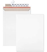 ValBox 9x11.5 Self Seal Photo Document Mailers 25 Pack Stay Flat White Cardboard Envelopes, 9.25 ...
