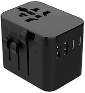 European Travel Plug Adapter, Universal Travel Adapter with PD Fast Charging, 5-Port (1 AC/2 USB-...