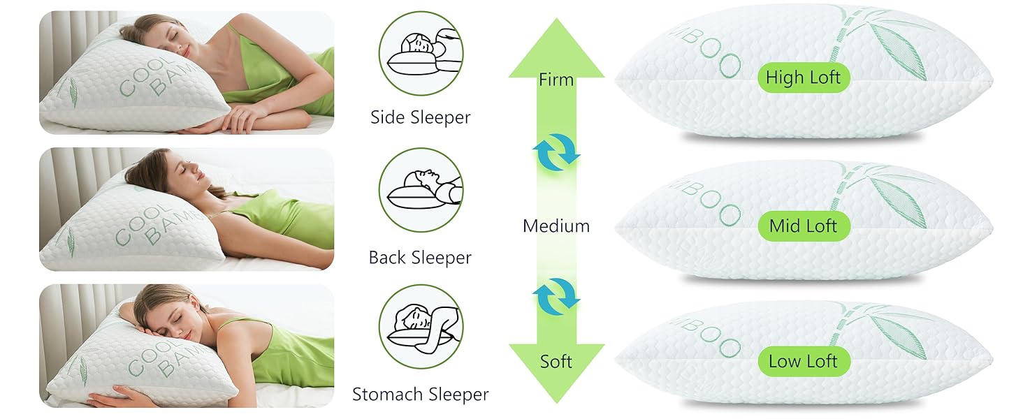 memory foam pillows