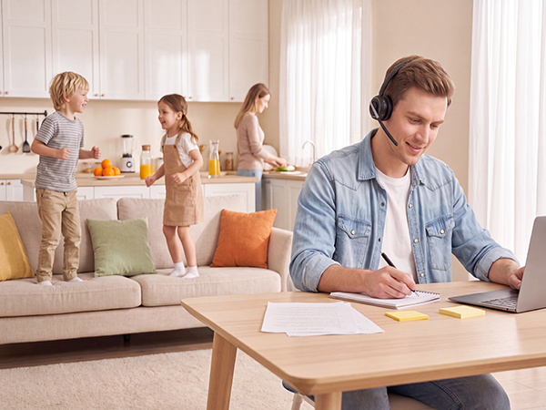bluetooth headset with microphone for work headset wireless headset with mic usb dongle